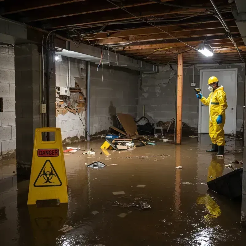 Flooded Basement Electrical Hazard in Woodstock, VT Property